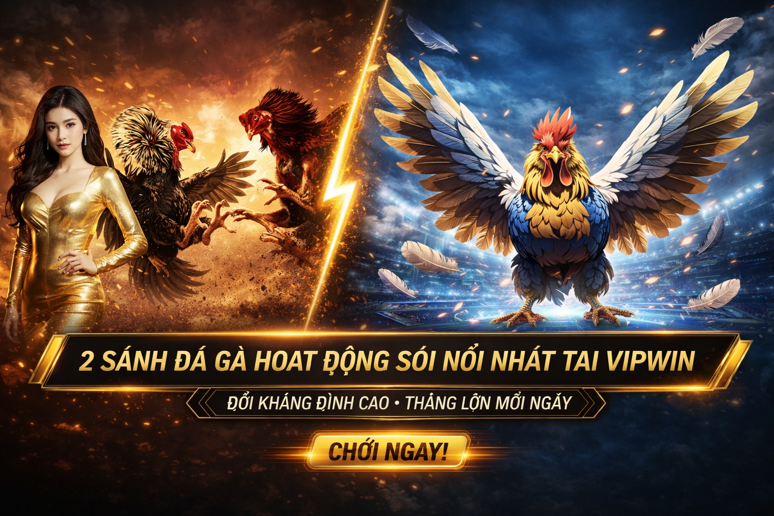 Đấu gà kịch tính tại VIPWIN