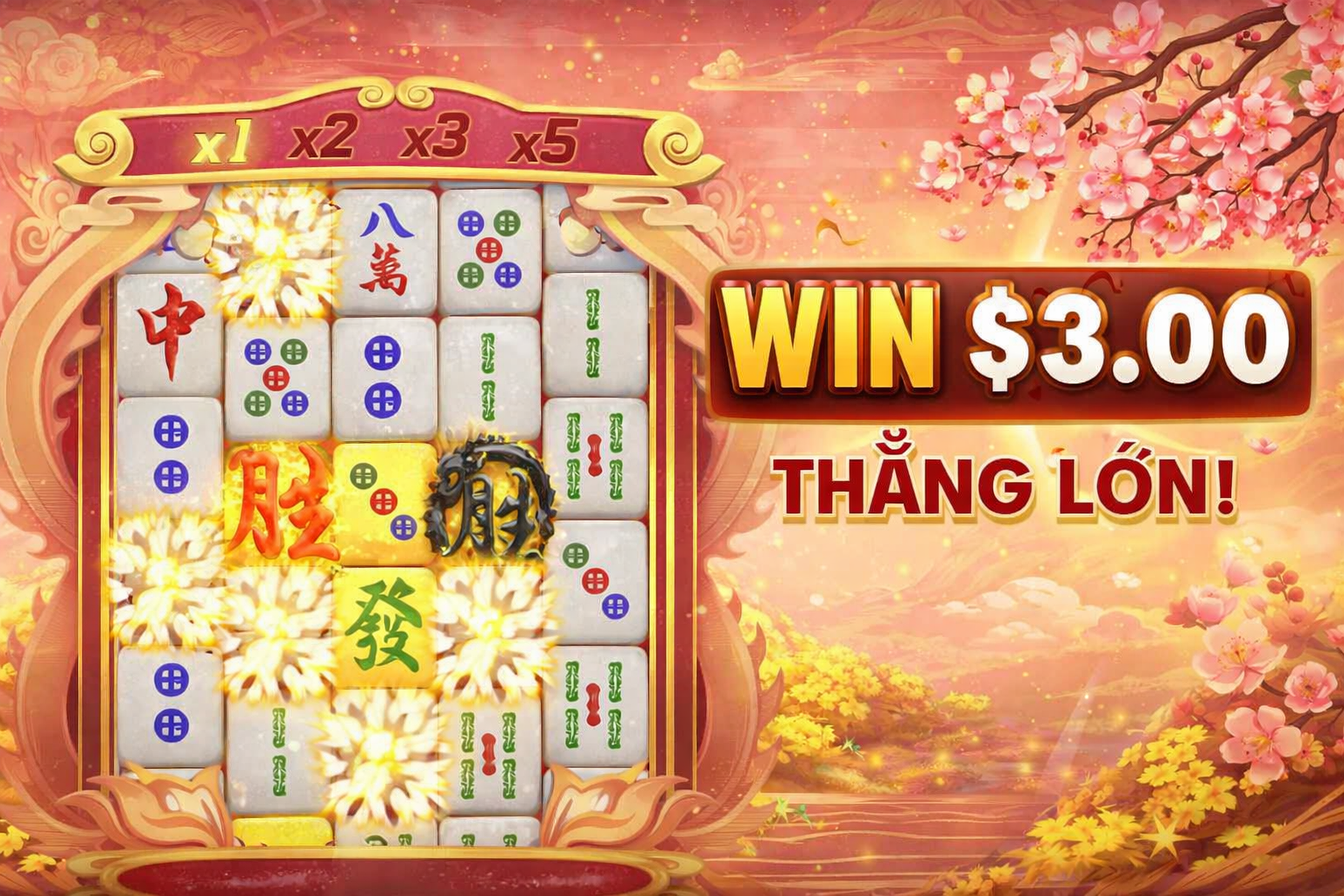 Mahjong 5 Dragons May Mắn – Nhân Thưởng X5