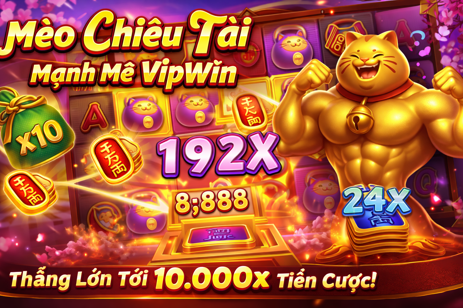 Mèo Chiêu Tài VipWin – Thắng Lớn 1536x