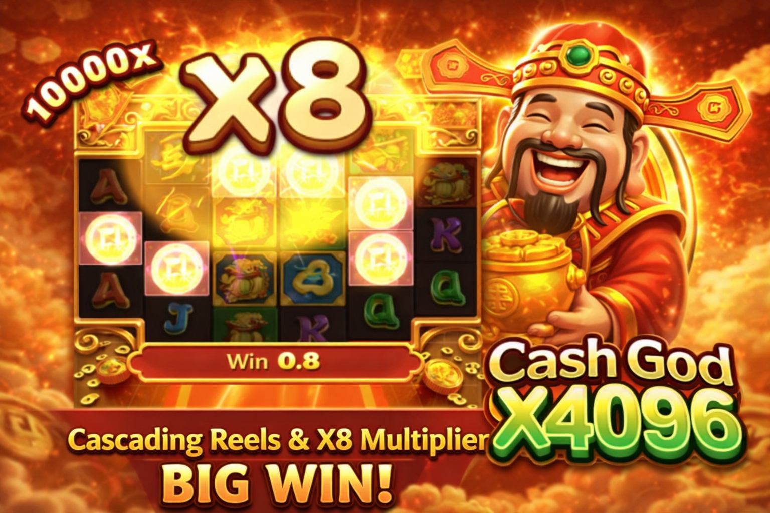 SĂN THƯỞNG LỚN VỚI CASH GOD X4096